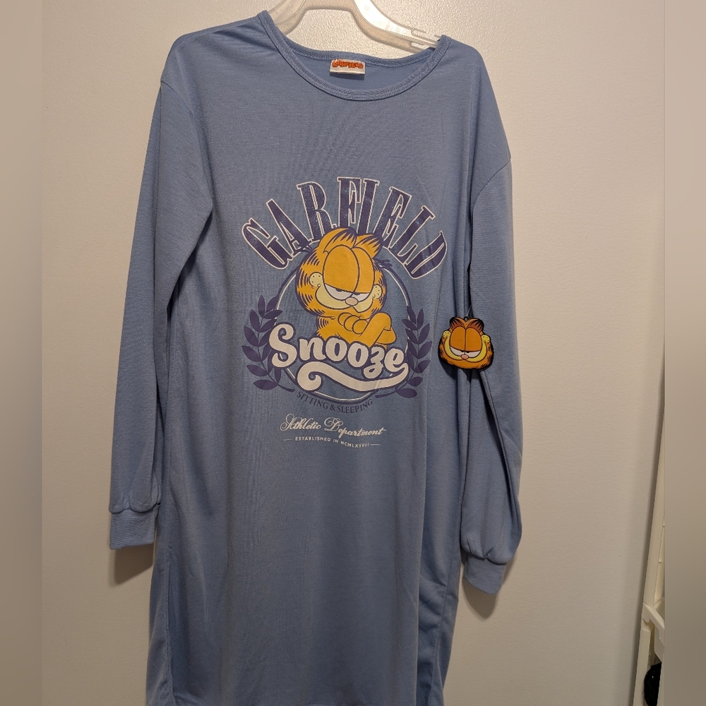 Nightgowns Kids Girls Garfield Size LG 12 -14 Brand New with tag